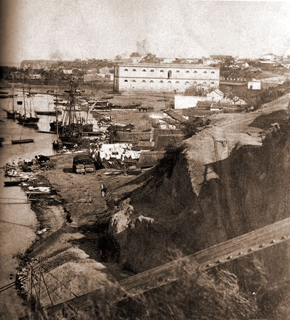 Puerto de Rosario en 1868